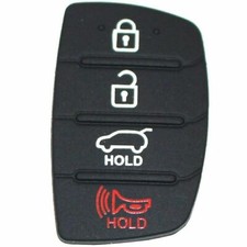 Hyundai 4 Button Replacement Rubber Key Pad Repair for Hyundai Remote Fob