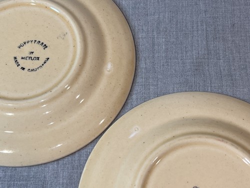 SET VINTAGE 3 piatti Metlox Poppytrail Homestead provinciali pane e burro 6,5" - Foto 16 di 17