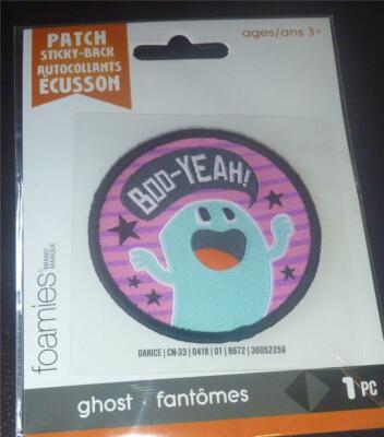 Girl Boy Cub Halloween GHOST Boo-Yeah! Fun Patches SCOUTS GUIDE Sticky ...