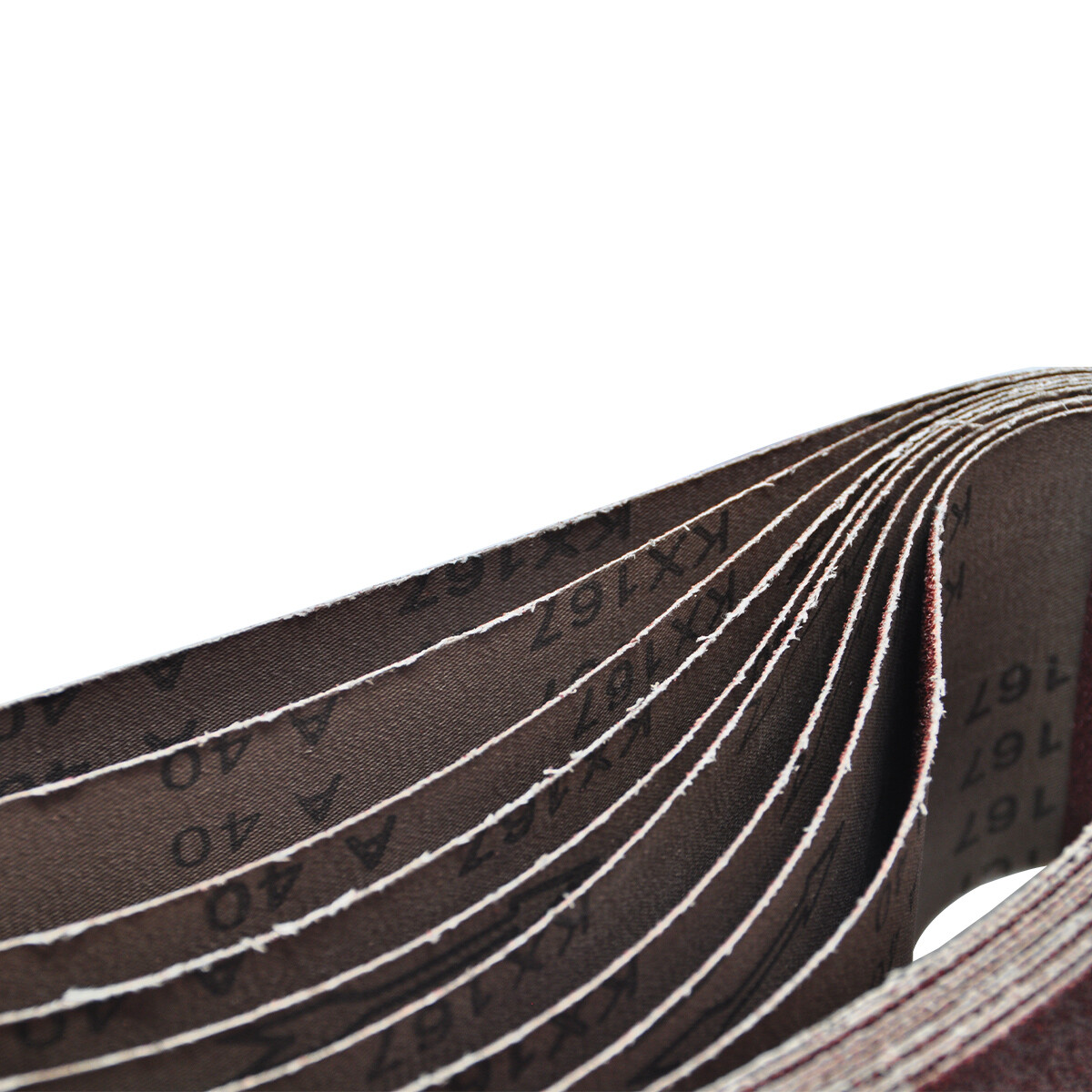 10x Schleifband Gxk51-B 457x13mm - Aluminiumoxid Schleifbänder 60er Körnung