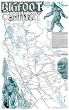 BIGFOOT Country Touring Map of Northern California 