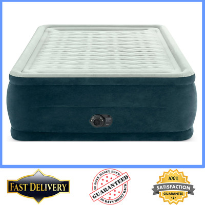 Intex 24'' Dream Lux Pillow Top Dura-Beam Airbed Mattress Internal Pump - Queen