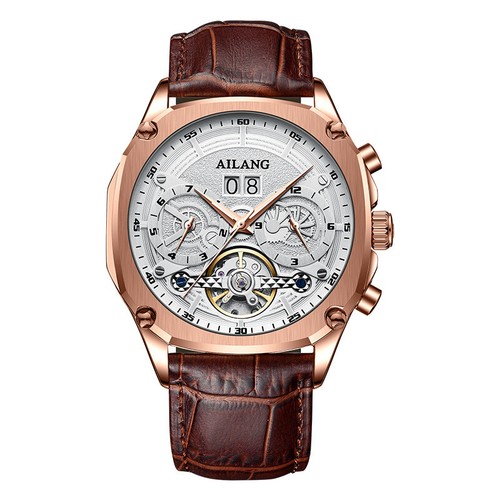 AILANG Men's Watch Automatic Mechanical Wristwatches Waterproof Calendar Week - Picture 29 of 32
