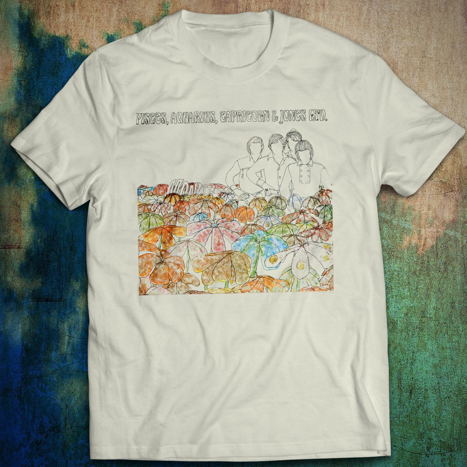 The Monkees T-Shirt Pisces, Aquarius, Capricorn & Jones Ltd. Words Classic