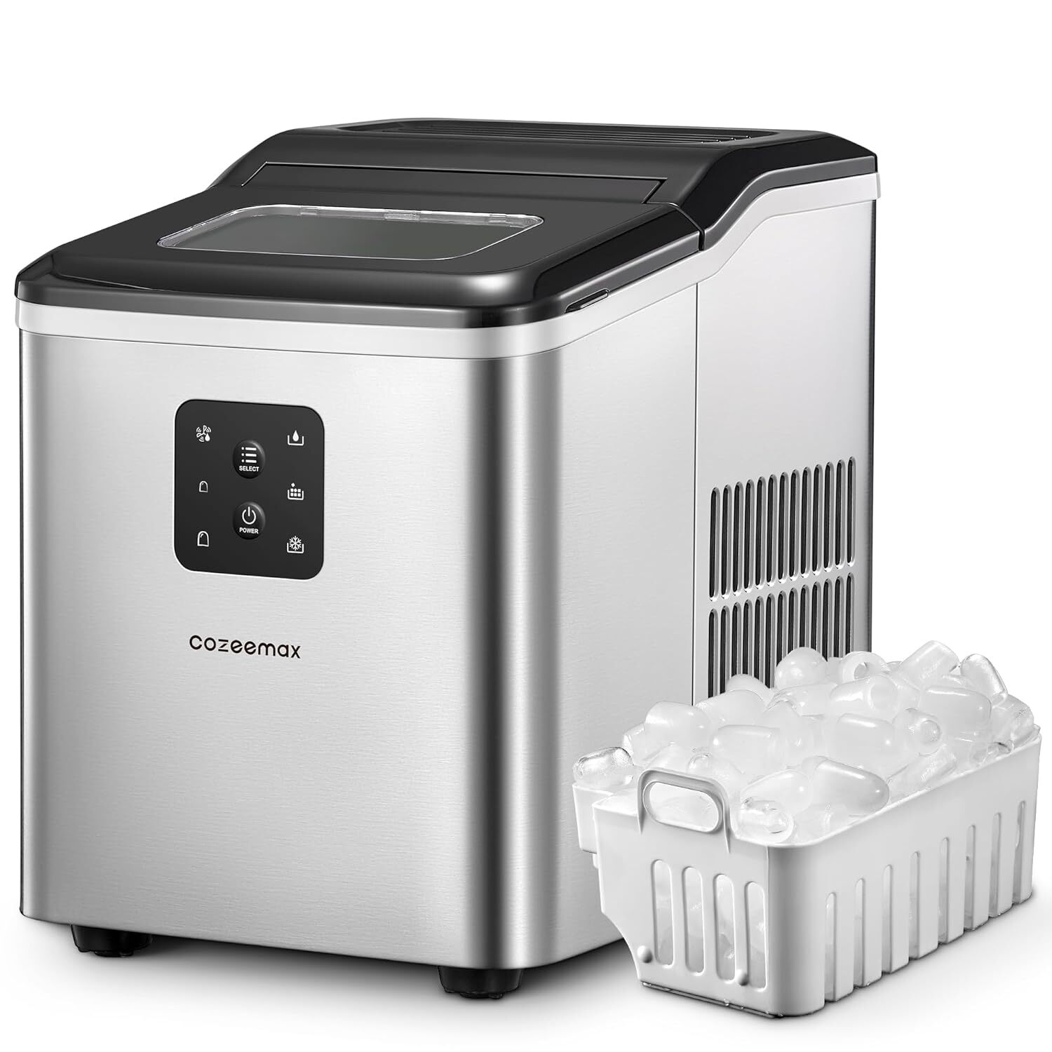 Ice Maker Machine Countertop, Self-Cleaning, 9 Ice Cubes in 6 Minutes,
