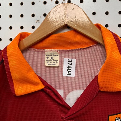 Vintage Roma Totti Soccer Jersey Kit Mens XL Red #10 Futbol Mazda