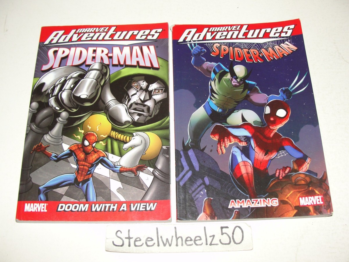 Marvel Adventures Spiderman Doom With A View & Amazing TPB