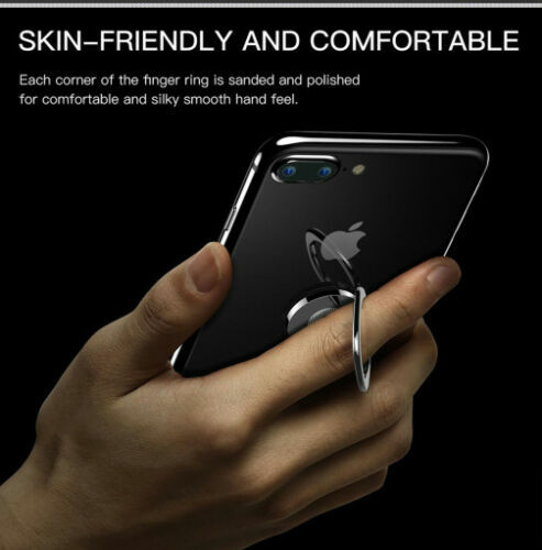Universal 360° Finger Ring Cell Phone Holder Stand Car Magnetic Metal Plate - Picture 34 of 65