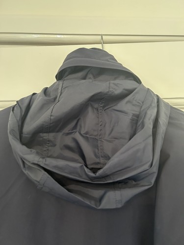 Emporio Armani Mens Gents Waterproof Windbreaker Jacket Coat Navy Blue 54 UK 44 - Picture 10 of 15