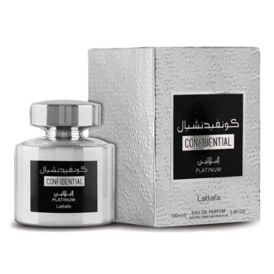 Confidential Platinum EDP Perfume By Lattafa 100 ML Special Rich Fragrance 