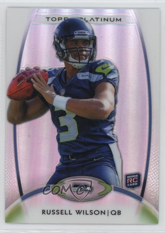 2012 Topps Platinum Rookie Russell Wilson #138 sq1
