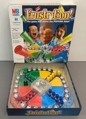 Frust Pop-O-Matic Brettspiel von MB Spiele 2000 Vintage vollständig 