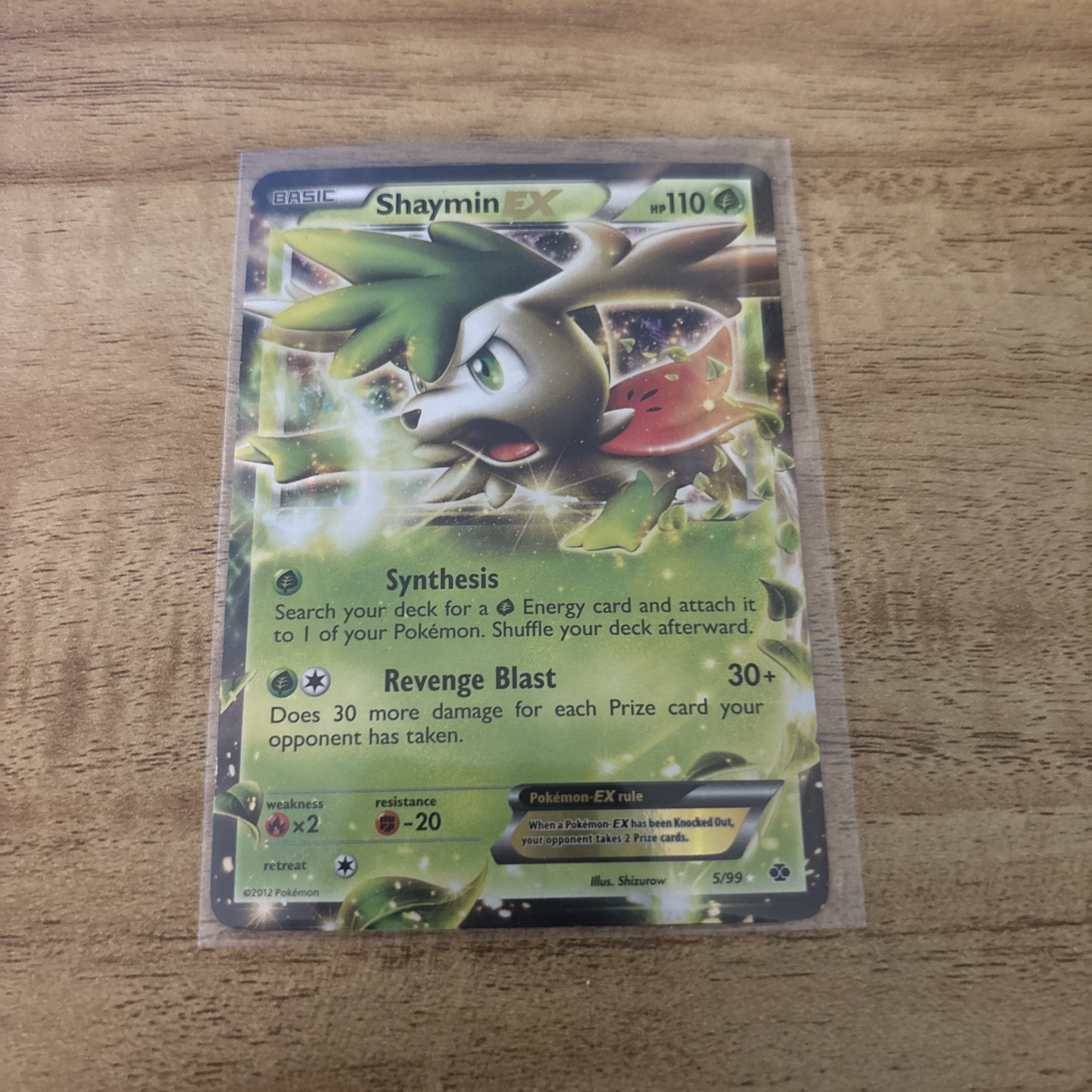 Pokémon TCG Shaymin EX 5/99 2012 Next Destinies Holo