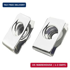 1/4"-20 Regular Extruded U-Nut, U-Style Clip-On Nuts, Stainless Steel 18-8 3...