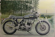 Norton Commando 850 iconic  Motorbike Metal Wall Art 3 Sizes To Choose From