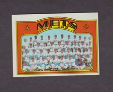 1972 TOPPS Baseball Card #362 New York Mets Team Photo NM O/C Vintage Original