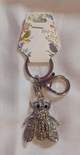 Bumble Bee Keychain Austrian Crystal Womens Large