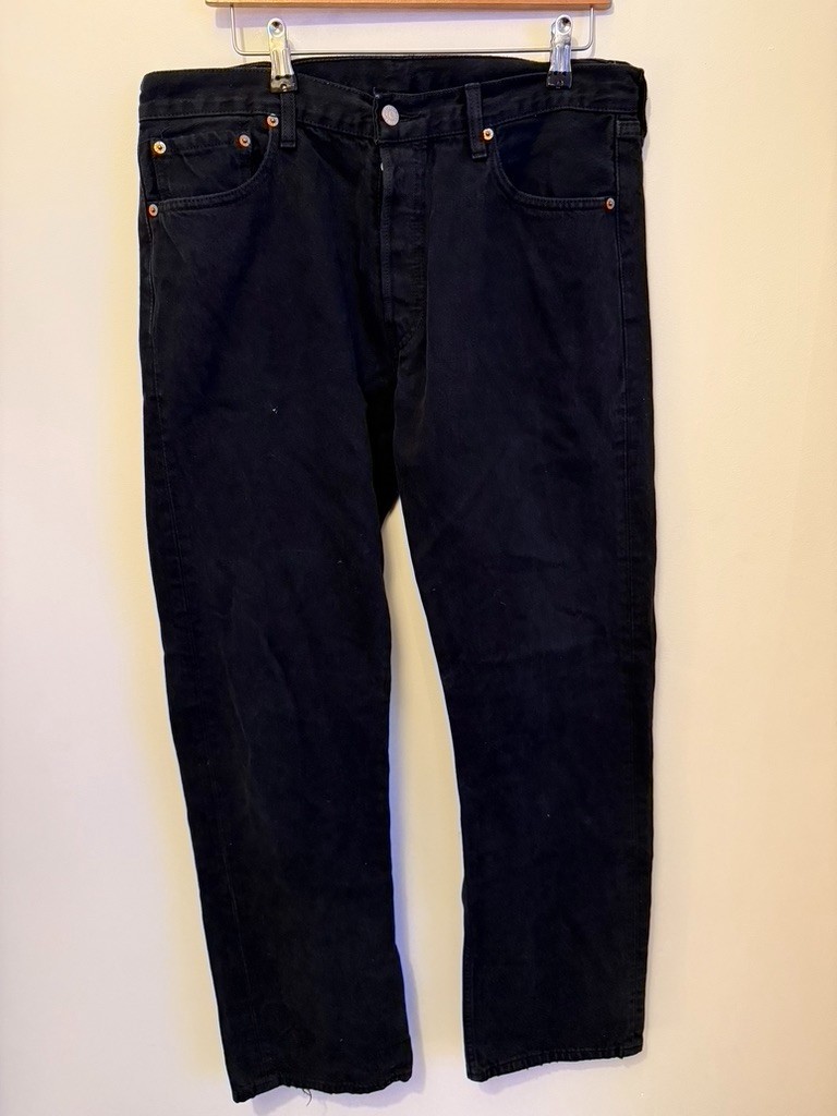 LEVI’S 501 STRAIGHT FIT Jeans – W36 L32 – Black –  Men’s