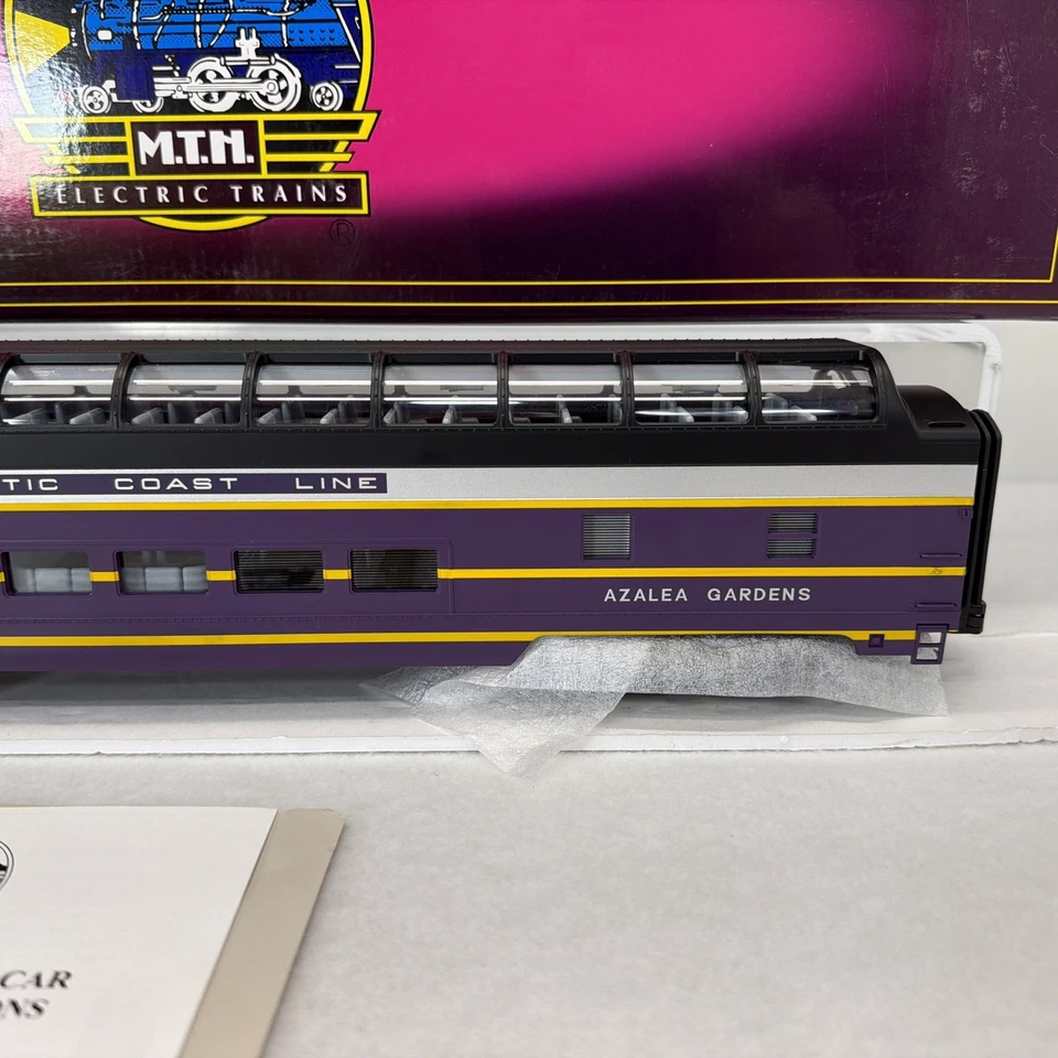 MTH Premier 20-6771 Atlantic Coast Line Full Vista Dome Passenger Car New O ACL - Image 3 of 4