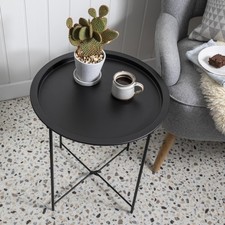 Tray Side Table Contemporary End Metal in Choice of Colours