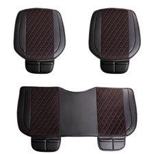 Sitzauflagen passend für Audi A8 ab Bj. 2002 in Schwarz/Rot Set Denver