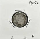 1905 S Barber Dime, 90% Silver, F, Excellent Condition, Low Mintage! 🔥
