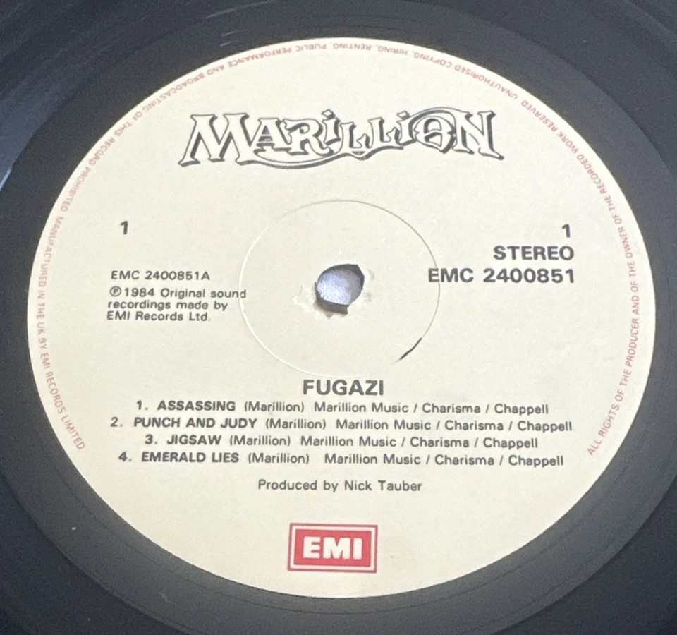 Marillion - Fugazi - LP Vinyl Record  Rock Uk Issue EX / EX Condition - Image 4 of 4