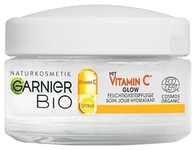 Garnier Bio Glow Tagespflege 50ml   Vitamin C Creme für strahlende Haut