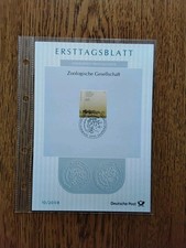 Bund - 2008 - Ersttagsblatt - 10/2008 - SPWZ - Zoologische Gesellschaft -