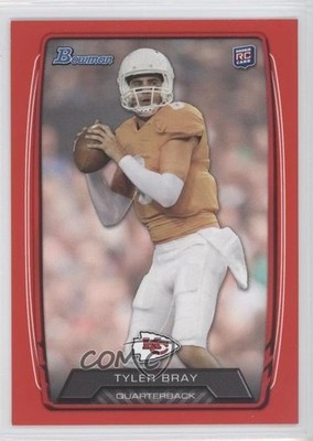 2013 Bowman Red 163/199 Tyler Bray #114 Rookie RC 0u7