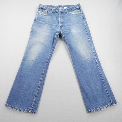 Vintage Levis Jeans Mens 36x29 Blue Denim 517 Bootcut Faded Whisker Y2K 2002 USA