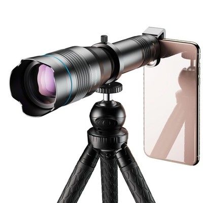Objektiv / Linse / Teleskop Zoom Smartphone Lens 60X mit Stativ APEXEL Schwarz