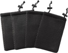 Nylon Mesh Drawstring Bag, Small Storage Pouch String Bags 5 X 3.5 Inch for Mini