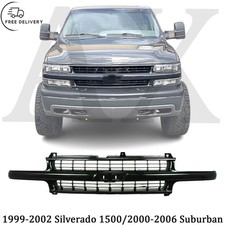 Grille Assembly Black For 1999-2002 Silverado 1500 2000-2006 Suburban