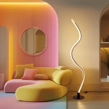 RGBW Flexible and bendable minimalist floor lamp