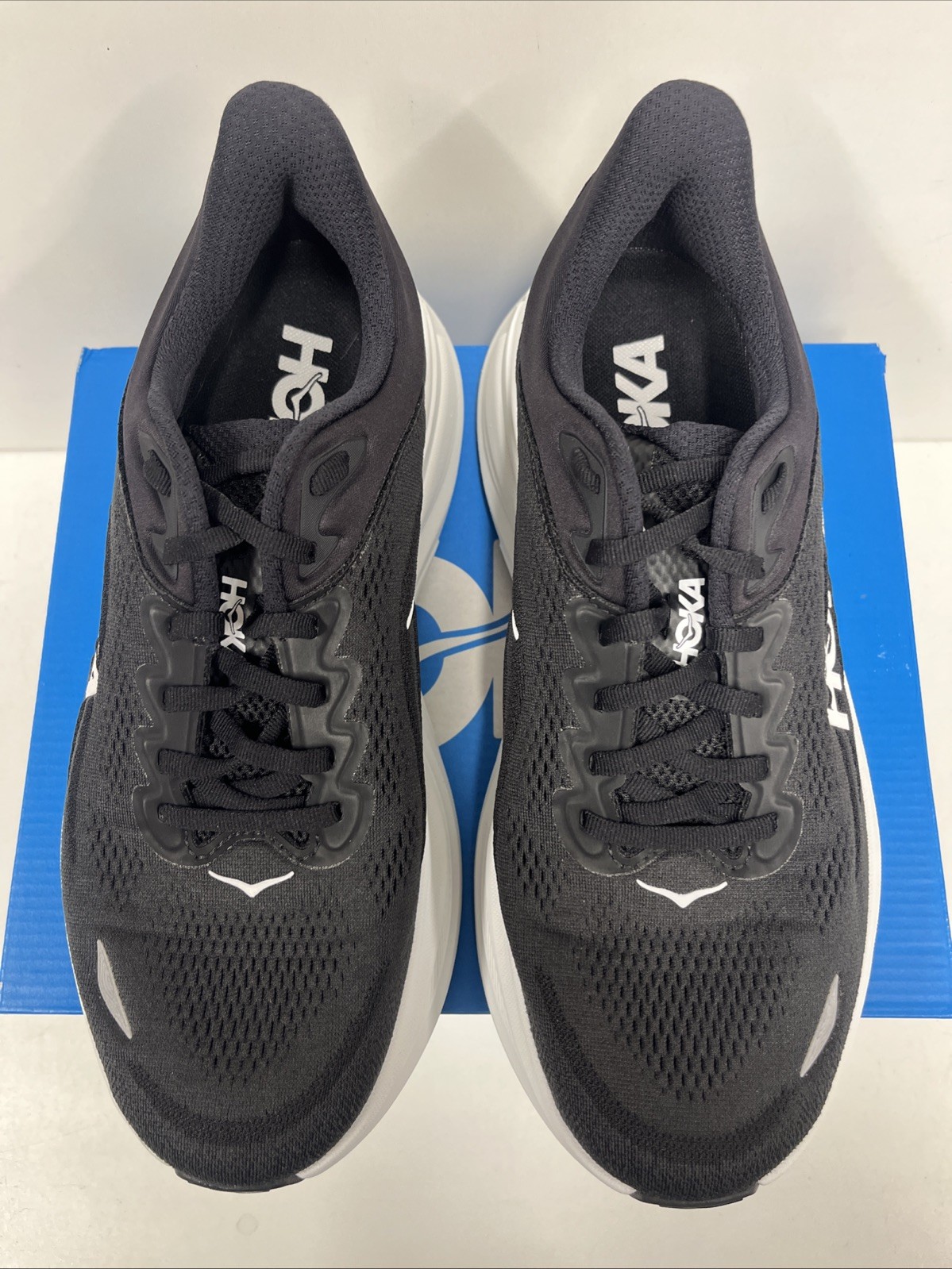 SAOLA Scarpe da corsa uomo HOKA Bondi 9 taglia 9 EXTRA LARGHE USATE PULITE con scatola