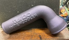 1985 - 1988 Saab 900 Turbo Intercooler Pipe Powdercoated Purple Metal Elbow