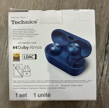 Technics AZ100 Reference Class Hi-Fi True Wireless Earbuds Blue EAH-AZ100P-A 