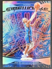 Shai Gilgeous-Alexander 2024-25 Panini Prizm Fireworks Silver #22