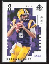 Zach Mettenberger 2014 SP Authentic #FW-23 Future Watch /999 LSU Tigers