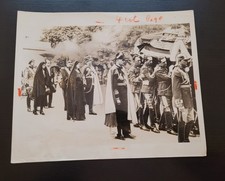 1938 Queen Marie of Romania Funeral Photo King Carol II Prince Michael 8x10 Pres