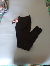 Rhinegold Pull On Cotton Ladies Horse Riding Jodhpurs CLEARANCE Half Price BLACK