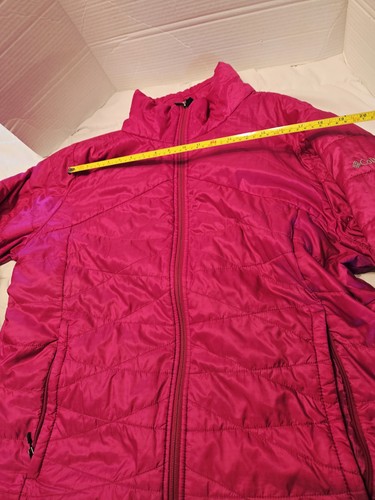 Columbia Omni-Heat Jacket Full Zip 2x Plus Bright Pink Puffer Winter Warm - Picture 7 of 10