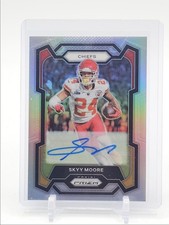 SKYY MOORE 2023 PANINI PRIZM AUTOGRAPH SILVER CHIEFS #150 A AUTO Q5454