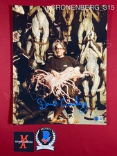 David Cronenberg autographed signed 11x14 photo Director pose Beckett COA