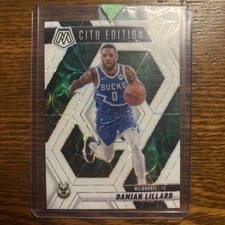 2024-25 Panini Mosaic Damian Lillard City Edition Prizm SSP #285 Bucks /25 Rare