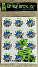 Vintage MATTE 1982 TREND Sniff Stinky Stickers BLUEBERRY, PANCAKES