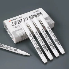 3 pcs White Waterproof Permanent Paint Marker Pens for Metal Wood Fabric