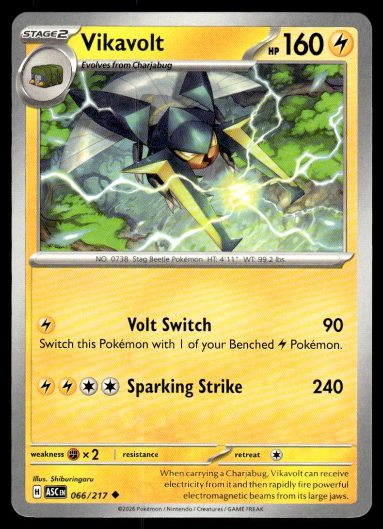 Vikavolt 066/217 - Ascended Heroes - Uncommon NM
