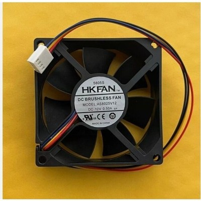 1PCS HKFAN AS8025V12 DC12V 0.50A 4-wire cooling fan 8025 8cm *pz